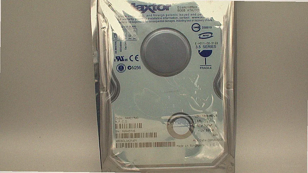 Maxtor DiamondMax 16 4R080L04214P1 80GB IDE HDD used