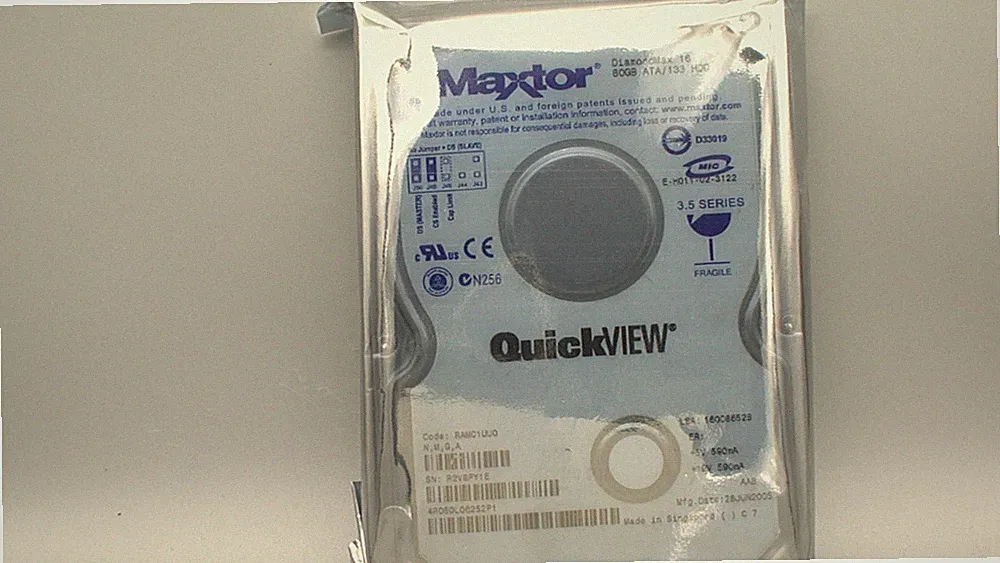 Maxtor DiamondMax 16 4R080L06252P1 80GB IDE HDD used
