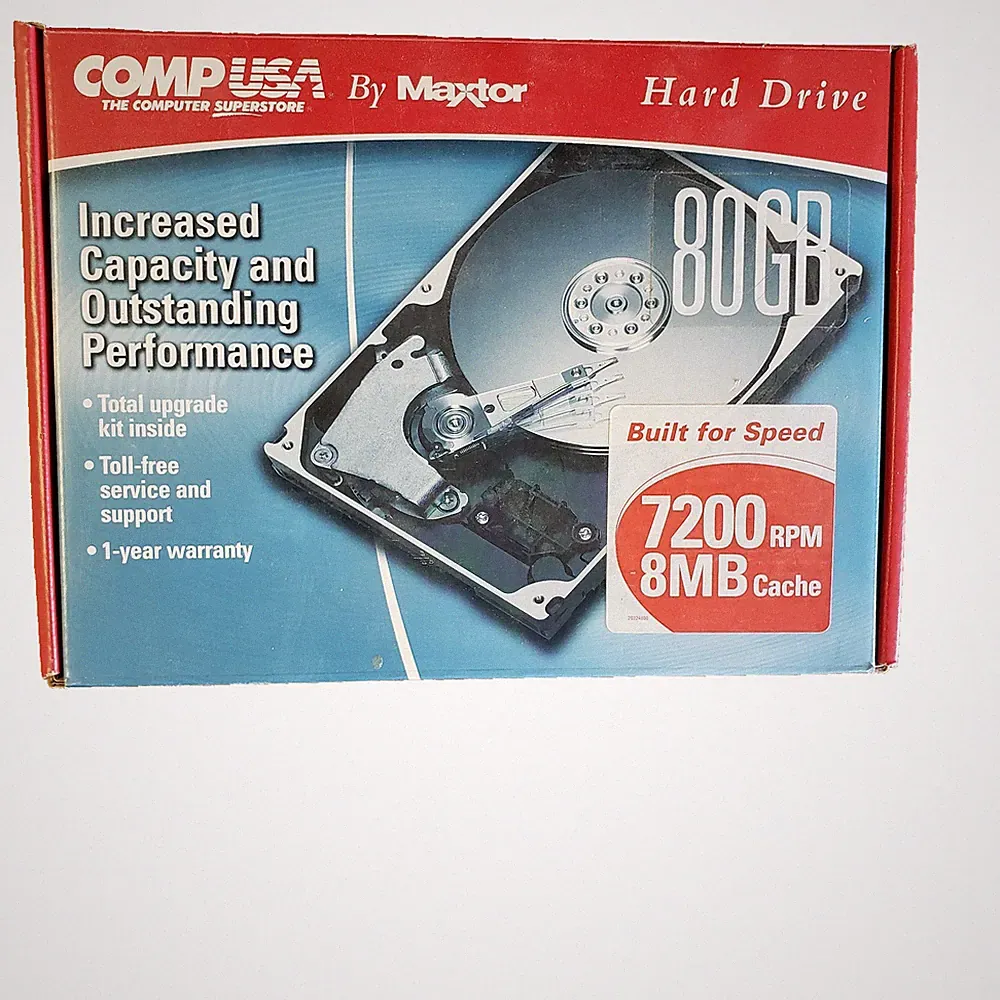 MAXTOR DIAMONDMAX PLUS 9 80GB ATA/133 HDD NEW w/cable, disk and instructions