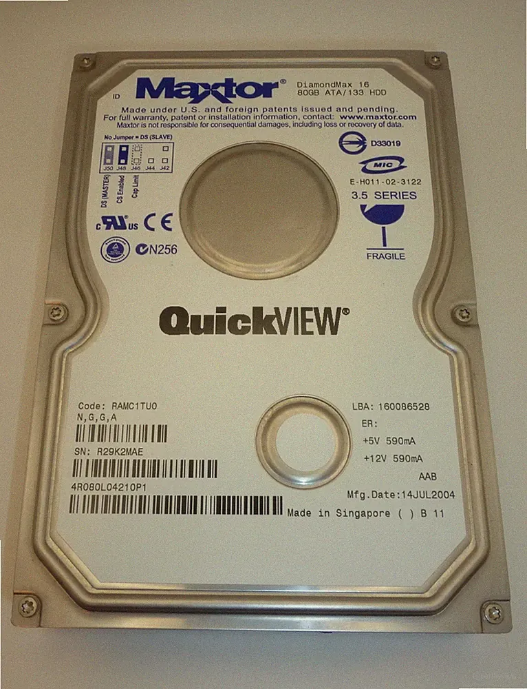 ATA 133 hard drive